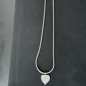 925 sterling silver wing necklace